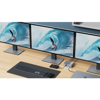 HYPER HDG212B stacja dokująca Dokujący USB 3.2 Gen 2 (3.1 Gen 2) Type-C Srebrny