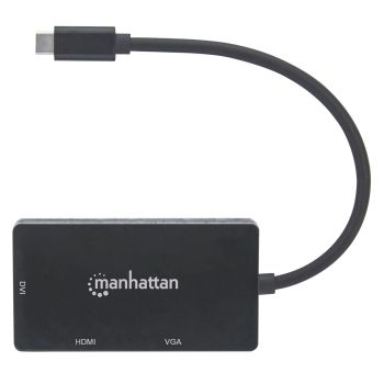 Manhattan 152983 zewnętrzna karta graficzna usb 3840 x 2160 px Czarny