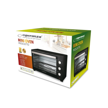 ESPERANZA MINI PIEKARNIK PROSCIUTTO 20L 1600W ROŻNEM EKO008 (WYPRZEDAŻ)