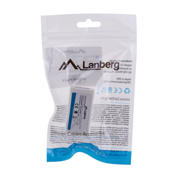LANBERG ZŁĄCZKA SIECIOWA PRZELOTKA 2X RJ45 KAT.6 UTP AD-RJ45-RJ45-OU6