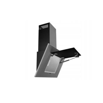 Okap AKPO WK-4 NERO 2.0 60 SZARY/CZARNE SZKŁO T300 Liniowy LED/Siłownik