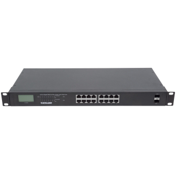 INTELLINET SWITCH GIGABIT 16X RJ45, POE+, 2X SFP,
