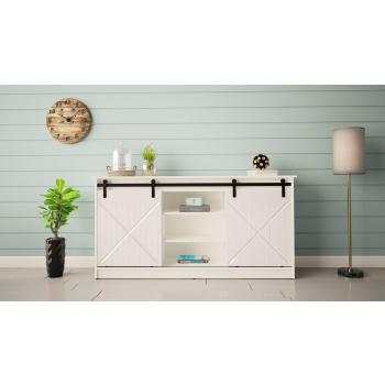 Komoda 160x80x35 GRANERO biały/biały połysk