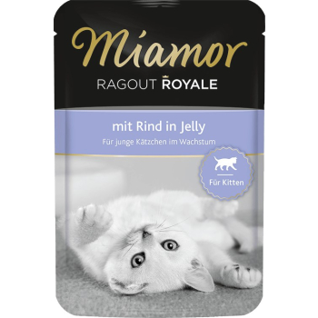 MIAMOR Ragout Royale Kitten smak: wołowina - saszetka 100g