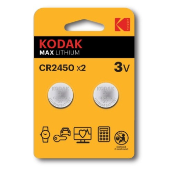 KODAK BATERIE LITOWE MAX CR 2450 BLISTER X 2 SZT.