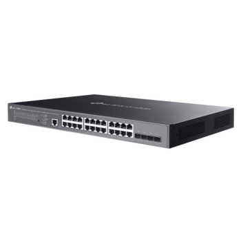 TP-Link Omada SG3428XMPP łącza sieciowe Zarządzany L2+ Gigabit Ethernet (10/100/1000) Obsługa PoE 1U Czarny