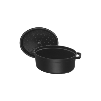 STAUB Żeliwny garnek owalny 40509-322-0 6,7l czarny