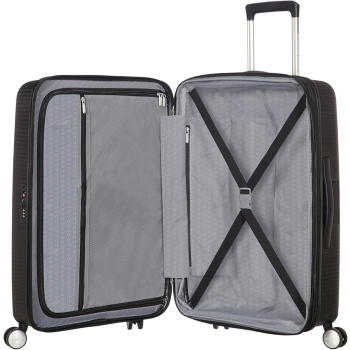 Walizka średnia American Tourister Soundbox EXP - bass black