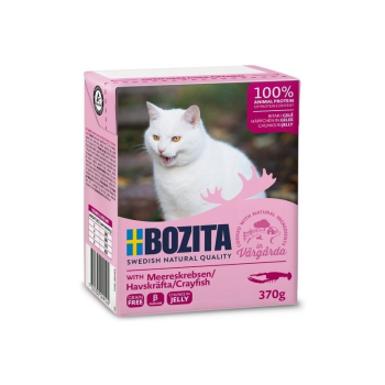 BOZITA Mięsne kawałki z rakiem w galaretce 370g