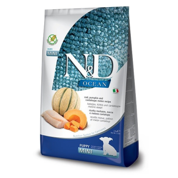 FARMINA N&D Ocean Dog Cod, Pumpkin, Cantaloupe Melon Puppy Mini - sucha karma dla psa - 2.5 kg