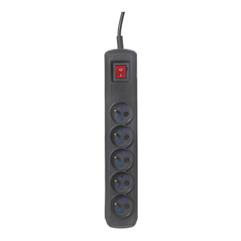 Listwa przeciwprzepięciowa Activejet 5gn/1,5m/cz (10A; 2300W) 1,5m; kolor czarny