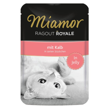MIAMOR Ragout Royale z cielęciną - mokra karma dla dorosłego kota - 100 g
