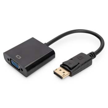 Kabel Assmann AK-340403-001-S (DisplayPort M - D-Sub (VGA) F; 0,15m; kolor czarny)