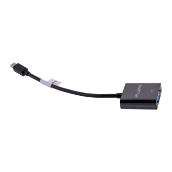 Adapter Lanberg AD-0006-BK (Mini DisplayPort M - D-Sub (VGA) F; 0,20m; kolor czarny)
