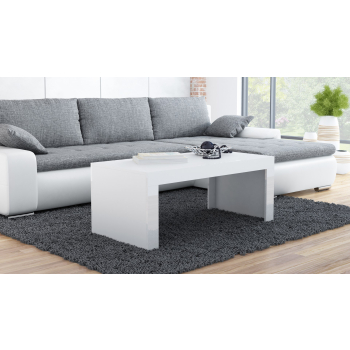 Stolik/ława TESS 120 biały/ biały połysk