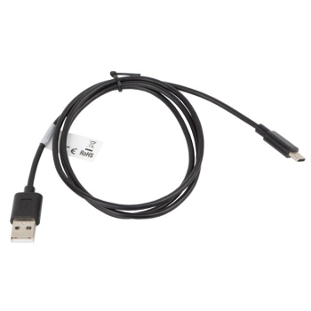 Kabel Lanberg CA-USBO-10CC-0010-BK (USB 2.0 typu A M - USB typu C M; 1m; kolor czarny)