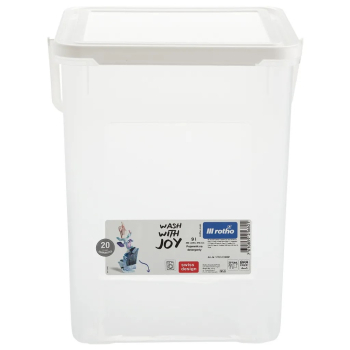 ROTHO Pojemnik na detergenty 5kg 9L transparentny/biały
