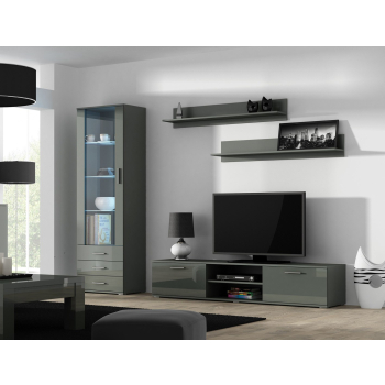 Witryna SOHO S1 szary/ szary połysk