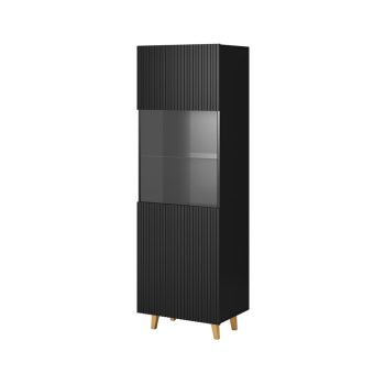Witryna PAFOS 60x40x182 czarny mat