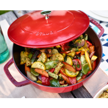 Głęboka patelnia z pokrywką STAUB 28 cm 40511-474-0