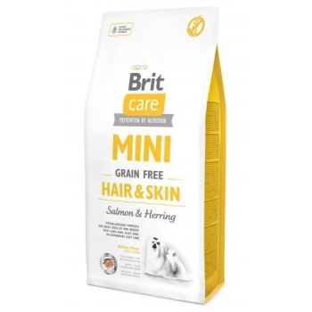 BRIT Care Mini Hair&Skin Salmon&Herring - sucha karma dla psa - 7 kg