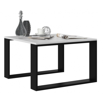 Stolik MODERN MINI 67x67xH40 biały/czarny