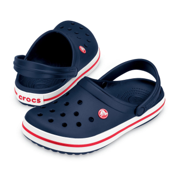 Crocs Crocband Clog Damski Granatowy (marynarski), Czerwony, Biały