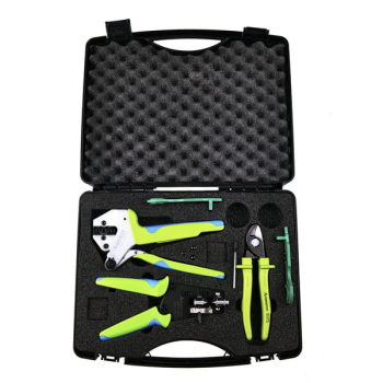 ZESTAW NARZĘDZI SOLARKIT- PEŁNY ZESTAW  (ZACISKARKA, KLUCZE, OBCINAK, ŚCIAGĄCZ IZOLACJI, WALIZKA)