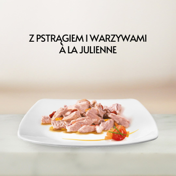 GOURMET A la Carte Kurczak, Pstrąg, Wołowina, Rdzawiec - mokra karma dla kota - 4 x 85 g