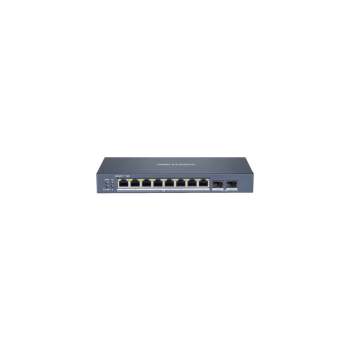 Hikvision DS-3E1510P-SI łącza sieciowe Zarządzany L2 Gigabit Ethernet (10/100/1000) Obsługa PoE Czarny