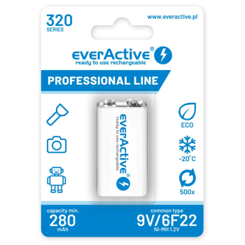 Zestaw akumulatorków everActive EVHRL22-320 (320 mah ; Ni-MH)