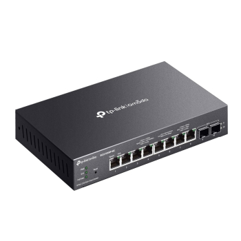 TP-Link Omada SG2210XMP-M2 łącza sieciowe Zarządzany L2/L2+ 2.5G Ethernet (100/1000/2500) Obsługa PoE Montaż na biurku/ścianie Czarny