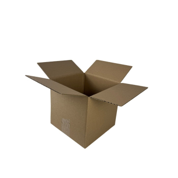 KARTON KLAPOWY, pudełko zrobione z tektury 3W 3 warstwowej, kolor szaro/brązowy, 300x300x100mm 380G/M2 20 SZTUK