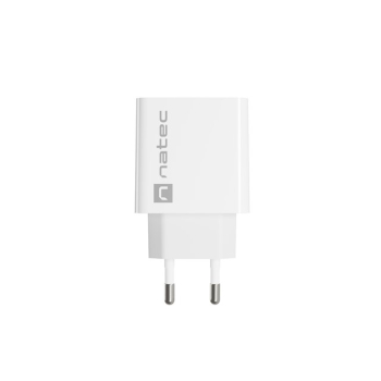 NATEC ŁADOWARKA SIECIOWA RIBERA USB-A + USB-C 20W POWER DELIVERY BIAŁA NUC-2061