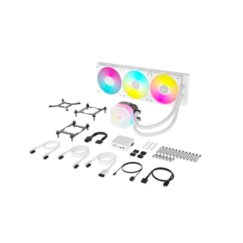 CORSAIR iCUE LINK TITAN 360 RX RGB White AIO, 360mm Radiator, Liquid CPU Cooler