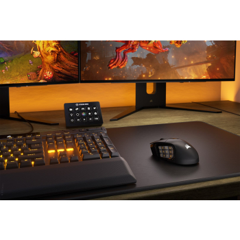Corsair SCIMITAR ELITE WIRELESS myszka Gaming Po prawej stronie RF Wireless + Bluetooth + USB Type-C Optyczny 26000 DPI