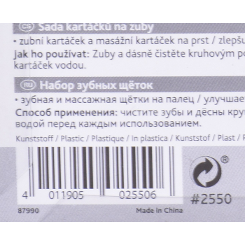 TRIXIE Szczoteczka do zębów 6 cm dla psa i kota - 2 szt.