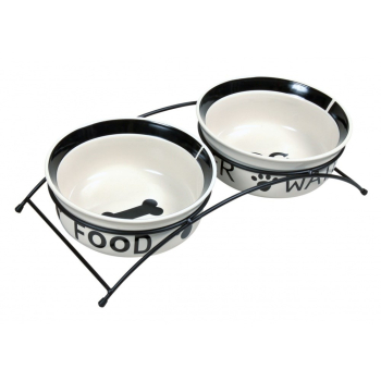 TRIXIE Miski ceramiczne na stojaku Eat on Feet 24641