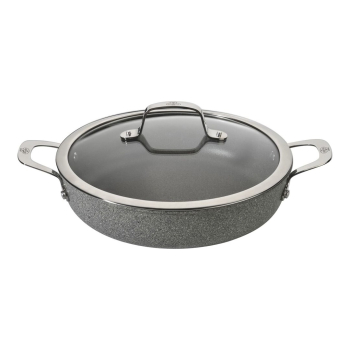 Patelnia BALLARINI Salina Granitium głęboka z 2 uchwytami granitowa 28 cm 75002-810-0