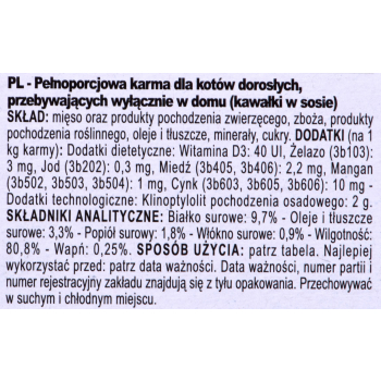 ROYAL CANIN FHN Indoor w sosie - mokra karma dla kota dorosłego - 12x85g
