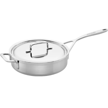 Patelnia sauté z 2 uchwytami i pokrywką DEMEYERE 5-Plus 40850-853-0 - 24 cm