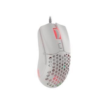 Mysz dla graczy Genesis Krypton 750 lekka 8000 DPI PAW3333 RGB Biała gamingowa