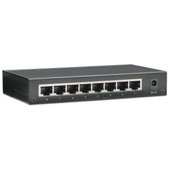 Intellinet 8-Port Fast Ethernet Office Switch Fast Ethernet (10/100) Czarny