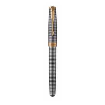 Pióro wieczne Parker Sonnet Chiselled Silver GT F
