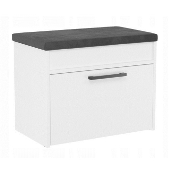 Szafka na buty ze schowkiem PARMA MINI 60x35xH49 biel