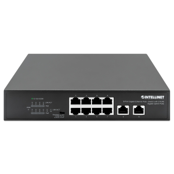 Switch giga 8P poe+ 2P uplink