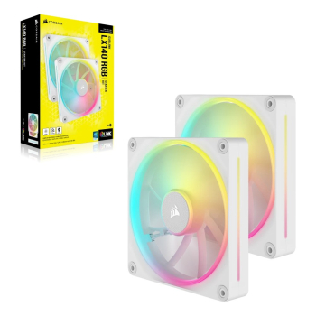 Corsair CO-9051032-WW system chłodzenia komputerów Obudowa komputera Wentylator 14 cm Biały 2 szt.