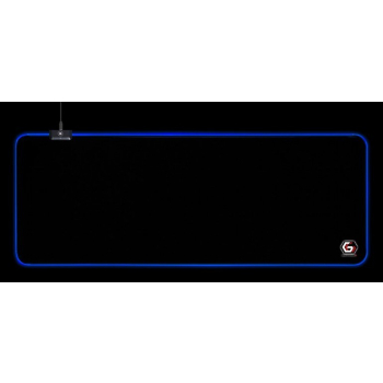 GEMBIRD PODKŁADKA POD MYSZ GAMING, Z EFEKTEM ŚWIETLNYM LED, CZARNA, ROZMIAR - L