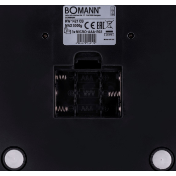 Waga kuchenna Boman CB KW 1421 (kolor czarny, kolor inox)