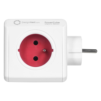 Przedłużacz allocacoc PowerCube Original 2202RD/FROUPC (kolor czerwony)